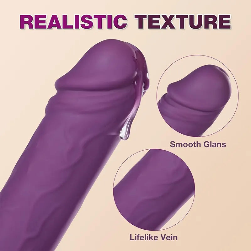 Dual Motor High Speed Heated Vibrating Dildo