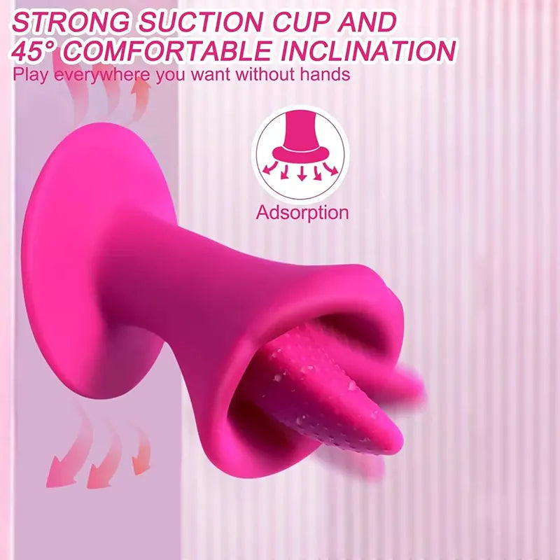 Suction Cup Rose Clitoral G-spot Vibrator