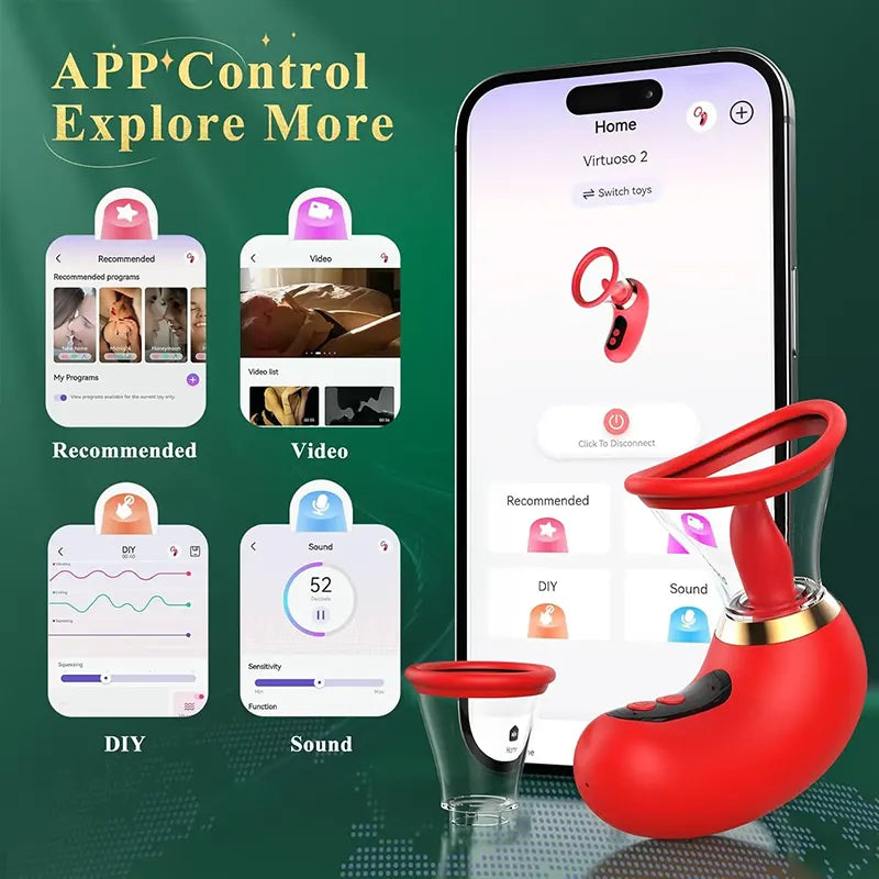 LickLux Wireless App-Controlled Clitoral & Nipple Stimulator