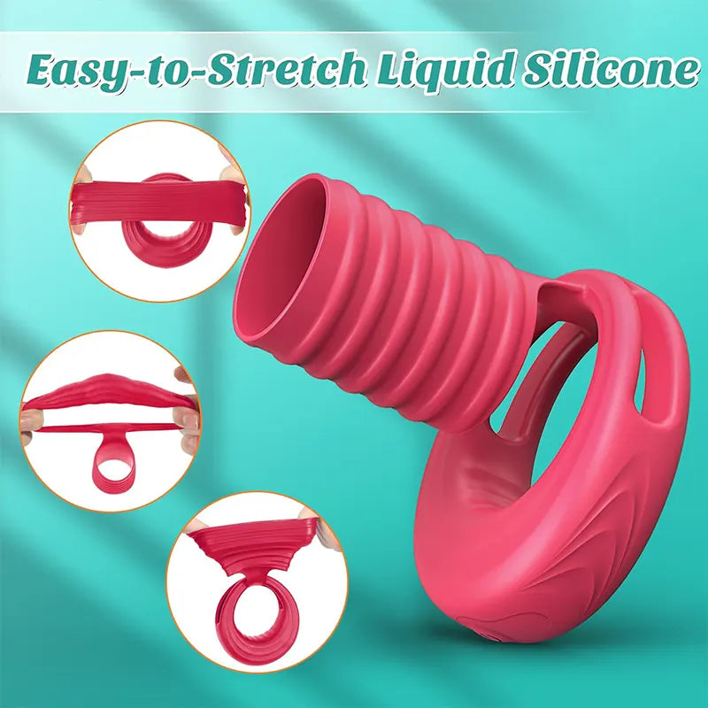 APP Elastic Sleeve Pleasure Penis Ring