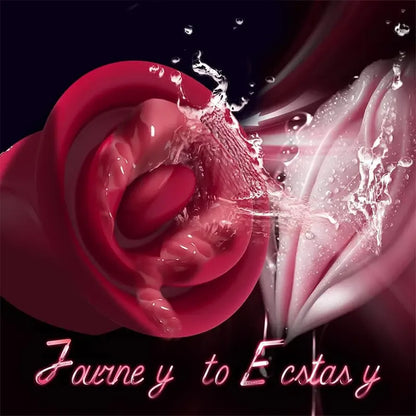 Clitoral G-spot Tongue and Rose Vibrator