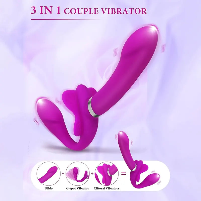 Strapless Pleasure Couple Vibrator