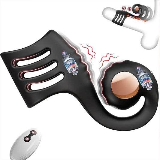 Remote-Controlled Seahorse Vibrating Cock Ring