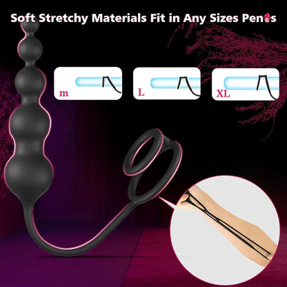 Remote Control Penis Ring Vestibular Plug