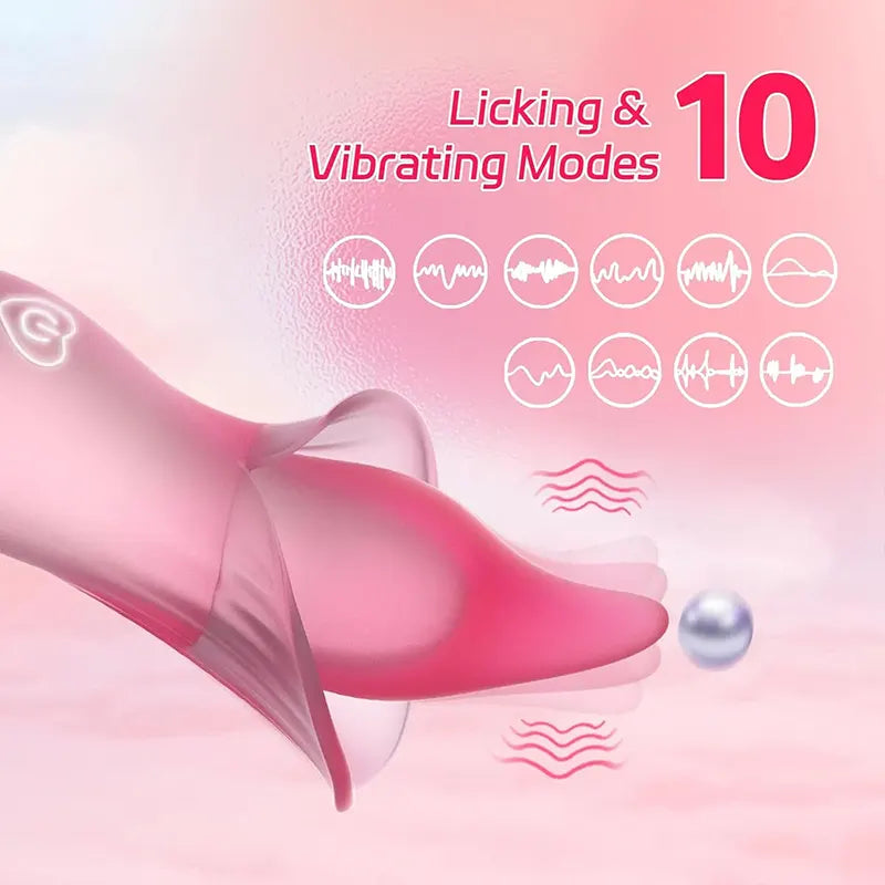 Tongue Licking Pleasure Vibrator