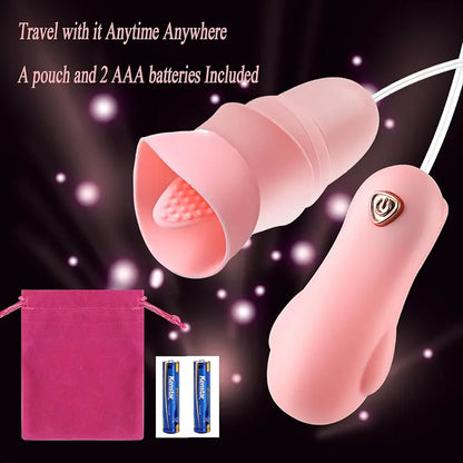 Double Headed Bear Tongue Clitoral Vibrator