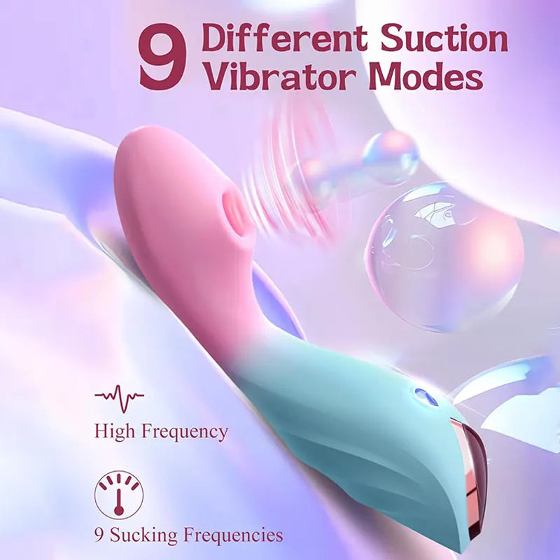 Female 9 Mode G-Spot Sucking Vibrator