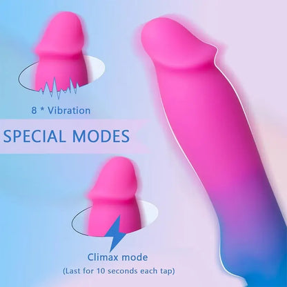 Ombre Bliss Vibrating Suction Cup Dildo