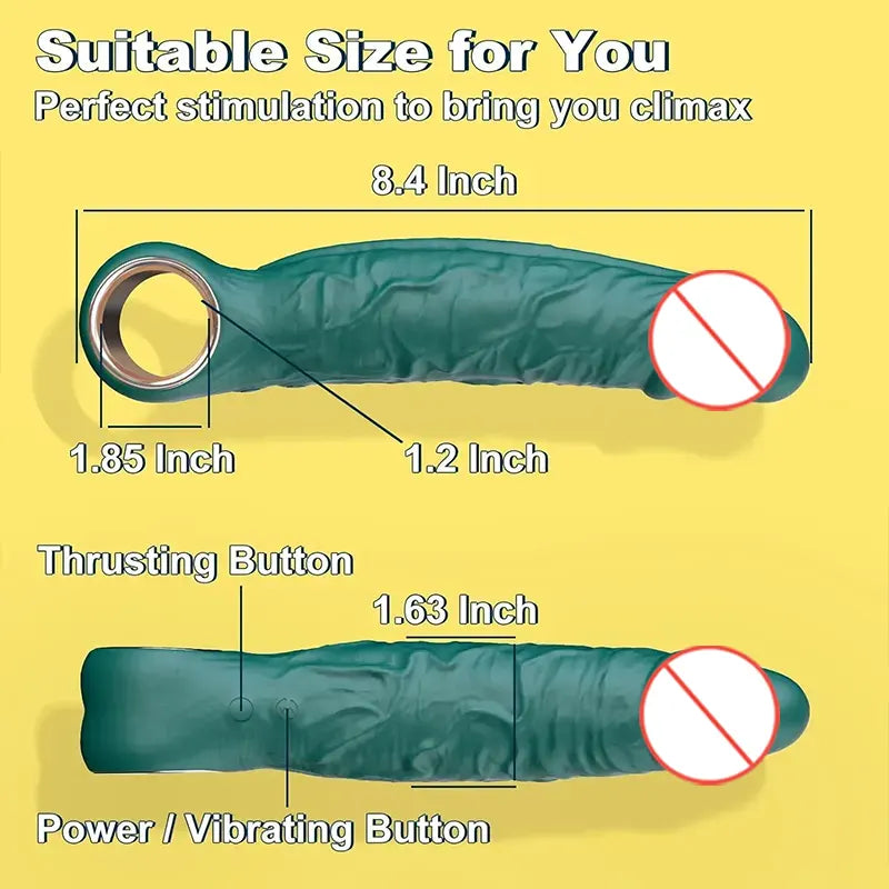 Power Thrust Realistic Vibrating Dildo