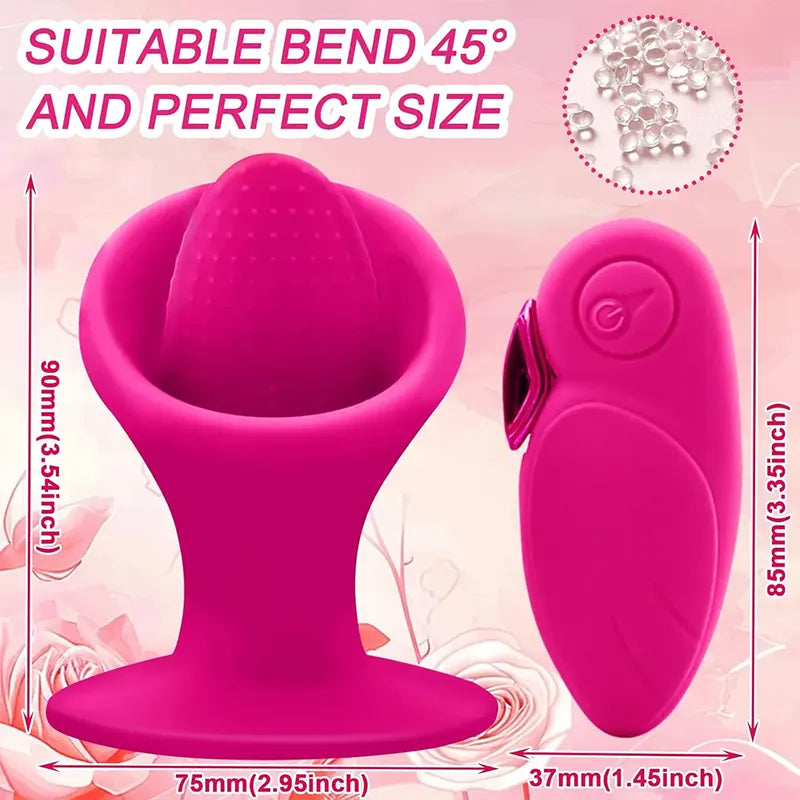 Suction Cup Rose Clitoral G-spot Vibrator
