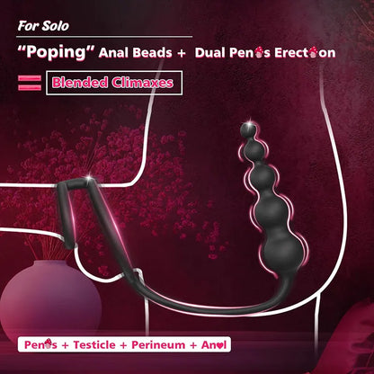 Remote Control Penis Ring Vestibular Plug