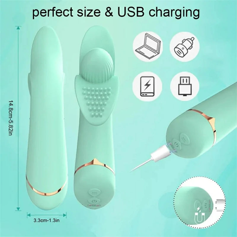 Versatile 9-Mode Magnolia Stimulation Vibrator