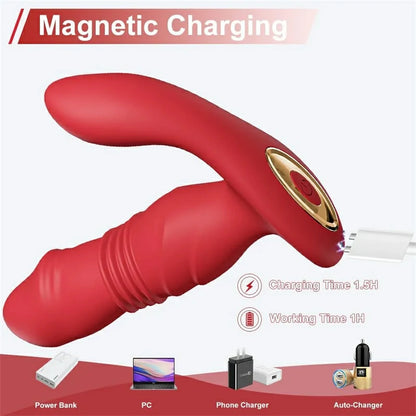 3-in-1 Remote Control Thrusting Vibrator