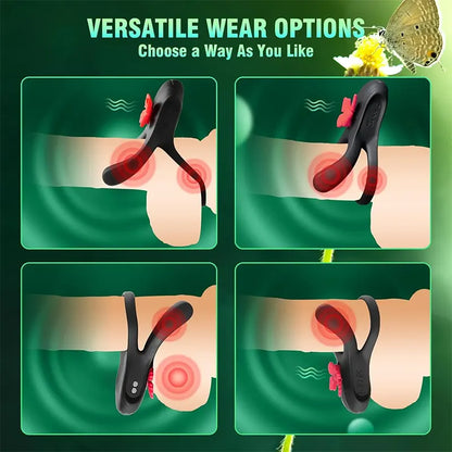 Butterfly Vibrating Cock Rings for Couples