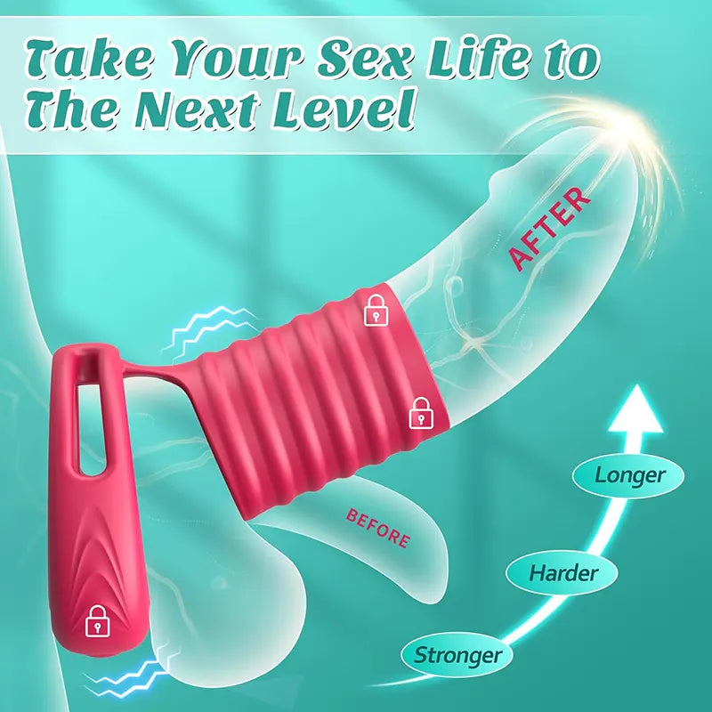 APP Elastic Sleeve Pleasure Penis Ring