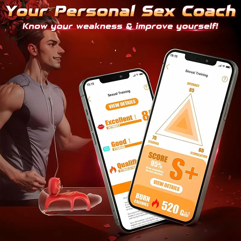Rose 3-Ring Vibrating Penis Ring