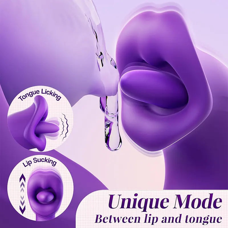 Rose Slap Vibration Lick Tongue Stretch Vibrator