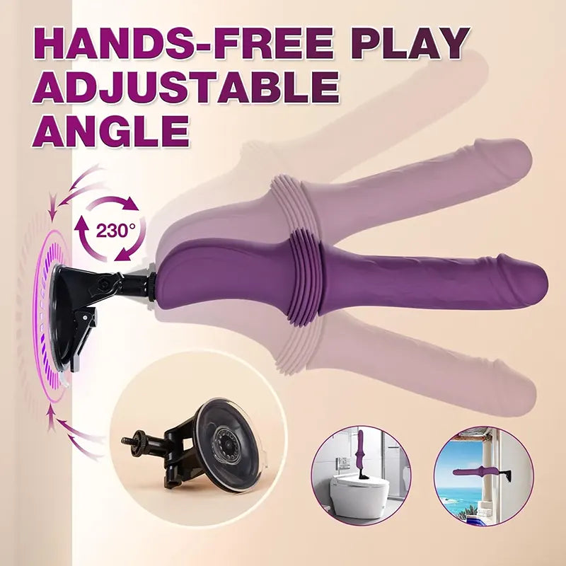 Dual Motor High Speed Heated Vibrating Dildo