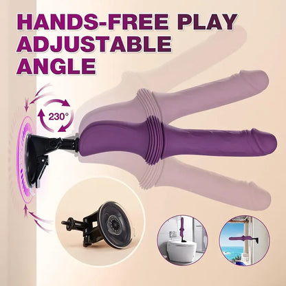 Dual Motor High Speed Heated Vibrating Dildo