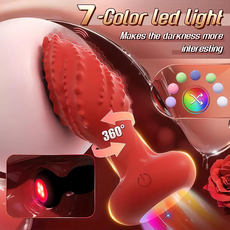 Remote Control Monster Rotation Stimulating Anal Vibrator
