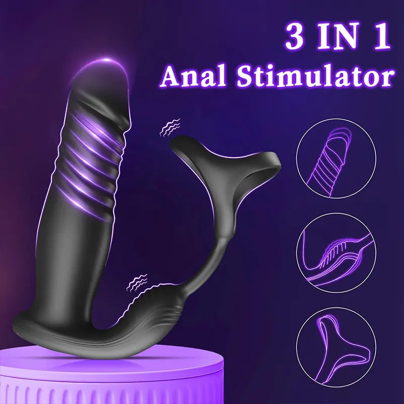 3 in 1 APP Insertion of G-Spot Penis Ring