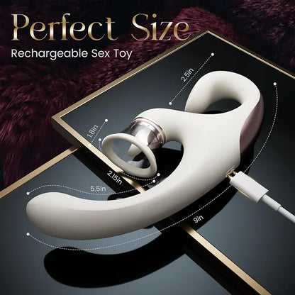 Soft Clitoral G-Spot Tongue Vibrator