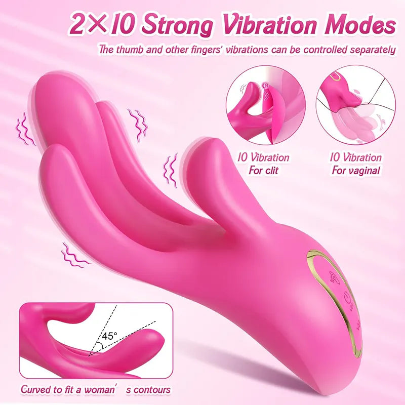 Finger Stimulating Clitoral G-spot Vibrator