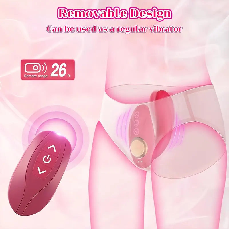 Versatile 3-in-1 Remote-Controlled Strap-On Vibrator