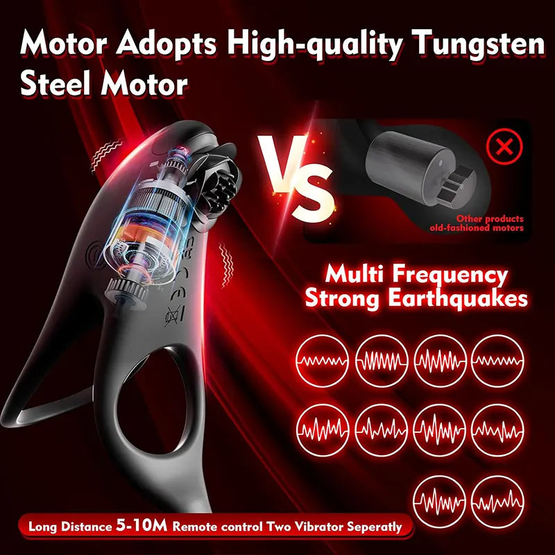 Split Couple Remote Control G-Spot Penis Ring