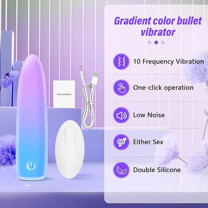 Gradient Bullet Vibrator - 10 Vibration Options 