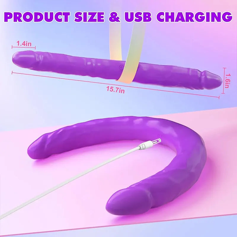 Double Pleasure Double Head Vibrating Dildo