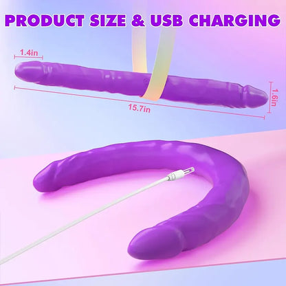Double Pleasure Double Head Vibrating Dildo