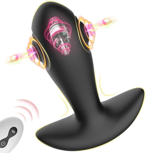 Dual Sided Vibrating Remote Anal Plug