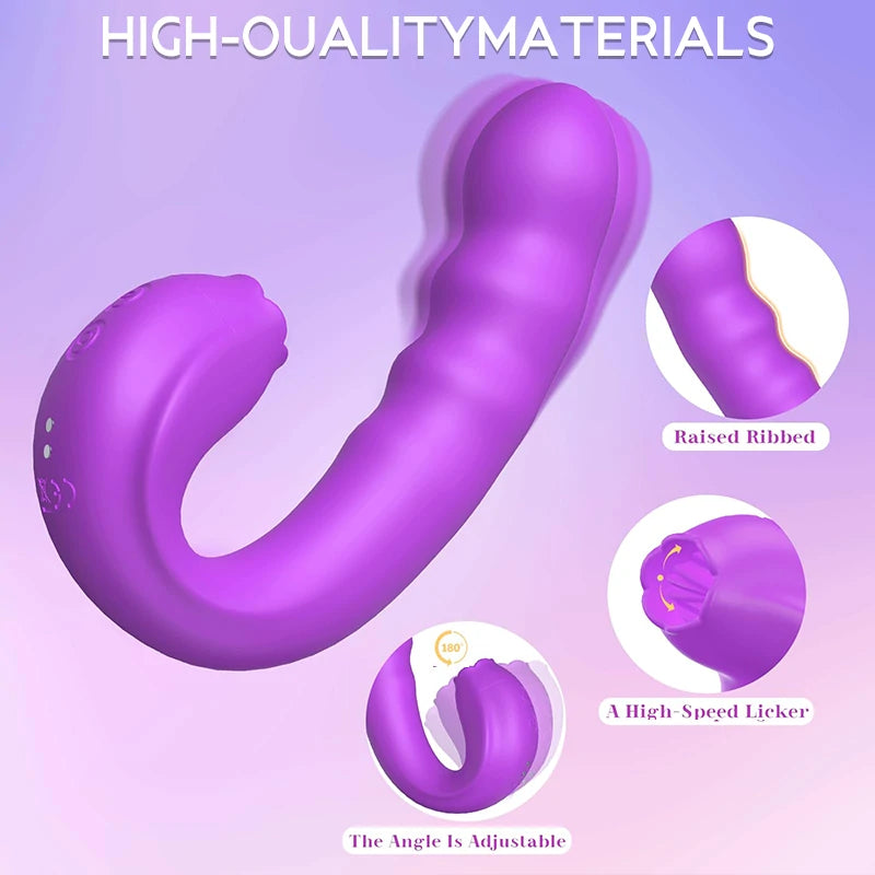 Tongue Licking Vibrating Masturbator