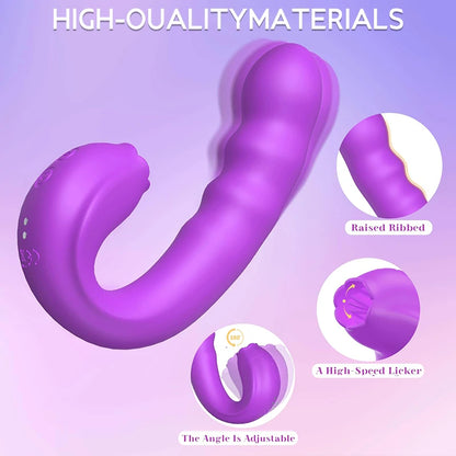 Tongue Licking Vibrating Masturbator
