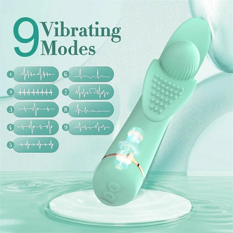 Versatile 9-Mode Magnolia Stimulation Vibrator