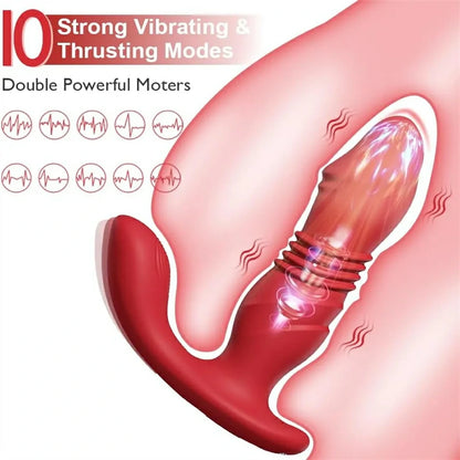 3-in-1 Remote Control Thrusting Vibrator