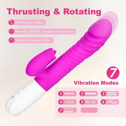 Realistic Tongue-Licking Vibrator with Heating Function