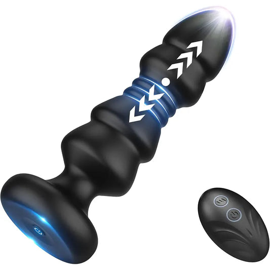 Dual-Action Remote Plug for G-Spot & Anal Play