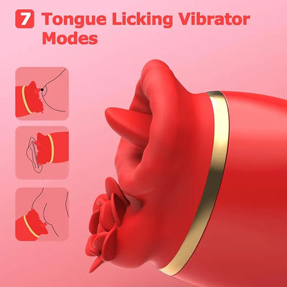 Rose Flicker Tongue & Tap Stimulator