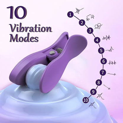 PulseKiss Vibrating Nipple Clamps
