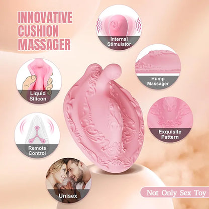Cushion Remote Control Rear Dildo G-Spot Vibrator