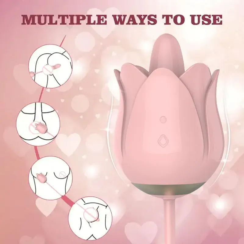 Rose Duo Action Vibrator