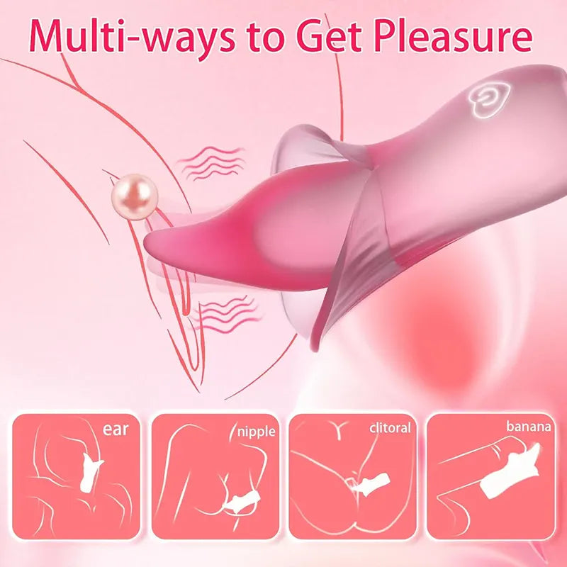 Tongue Licking Pleasure Vibrator