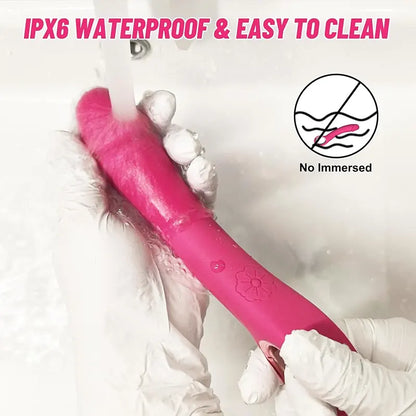 Curved G-Spot Vibrating Dildo