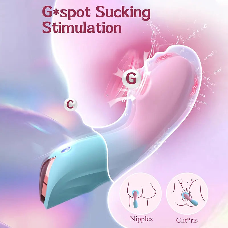 Female 9 Mode G-Spot Sucking Vibrator