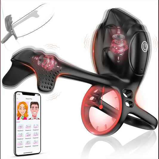 Multi-Function Dual Motor Vibrating Cock Ring