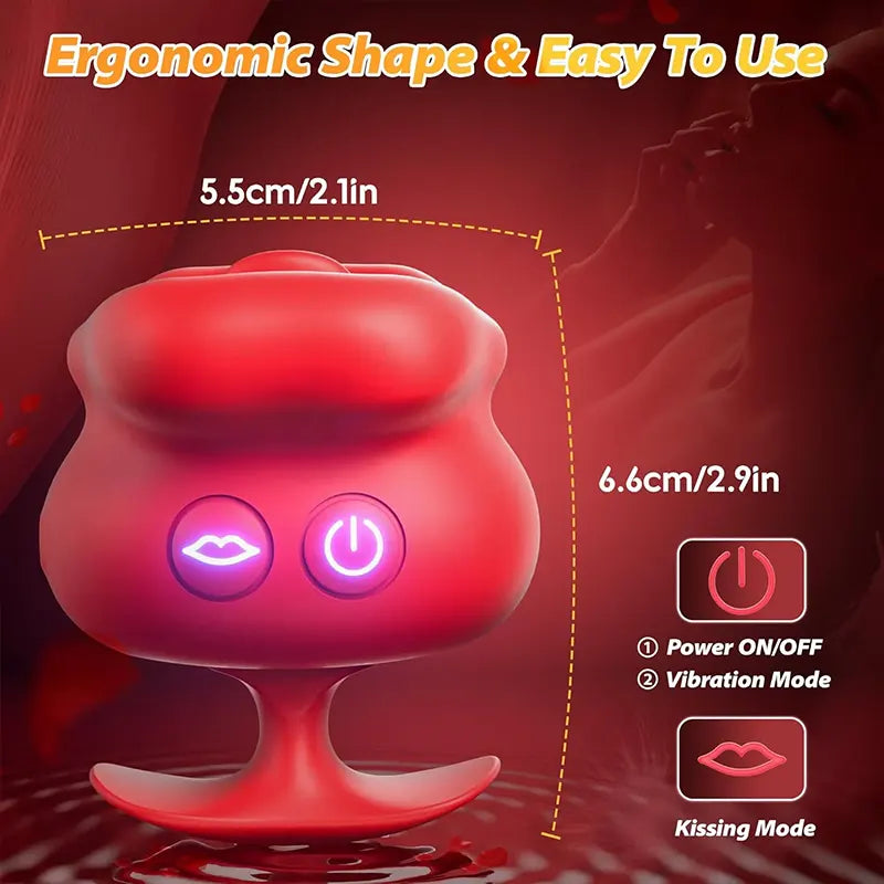 KissPleasure Lip-Shaped Clitoral Vibrator