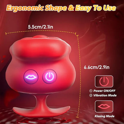 KissPleasure Lip-Shaped Clitoral Vibrator