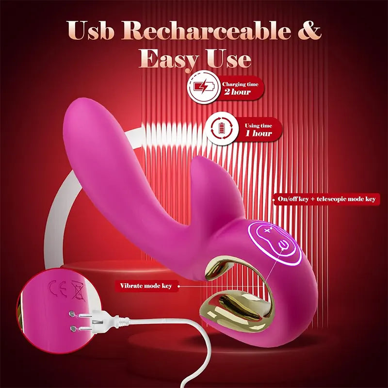 Dual-Action G-Spot Thrusting Vibrator